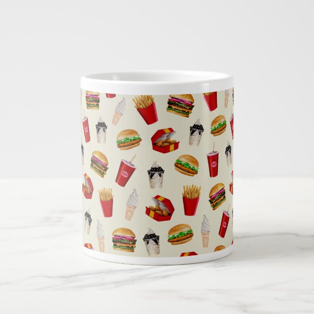 Fast Food Burgers, Fries, Sundaes Jumbo-Tasse (Vorderseite)