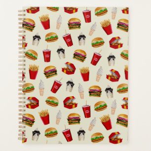 Fast Food Burgers, Fries, Sundaes Planer