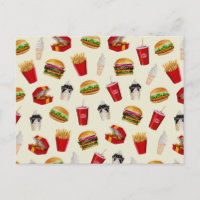Fast Food Burgers, Fries, Sundaes