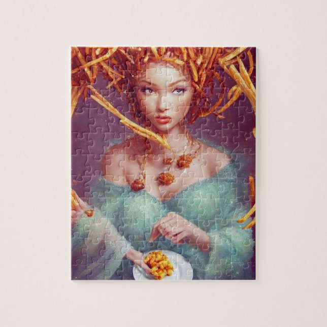 Fast Food Fantasy Goddess Jigsaw Puzzle (Vertikal)