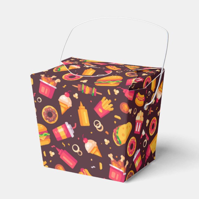 Fast Food Favor Box Geschenkschachtel (Vorderseite)