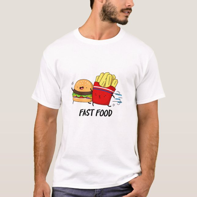 Fast Food Funny Burger and Fries Pun T-Shirt (Vorderseite)