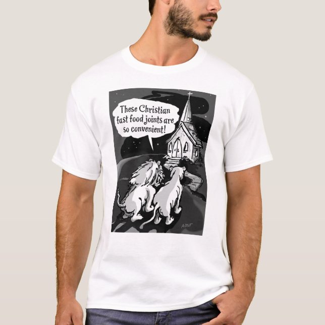 Fast Food für Löwen! -T-Shirt T-Shirt (Vorderseite)