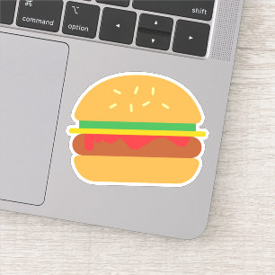 Fast Food Hamburger Die Sticker Decal schneiden