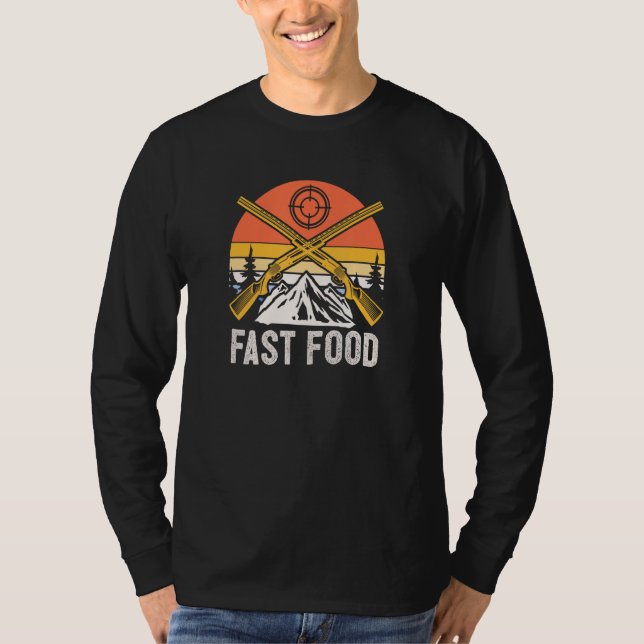 Fast Food Hunting Bowhunting Hunter Bowhunter Spea T-Shirt (Vorderseite)