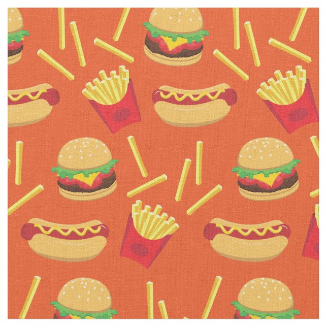 Fast Food Junk Burger Fries Hot Dog Stoff (Nahaufnahme)