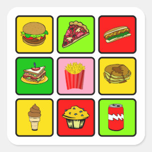 Fast Food Junkie Aufkleber