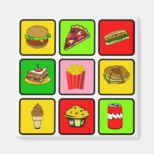 Fast Food Junkie Magnet