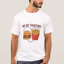 Fast Food Liebe: "Wir passen zusammen" Süße Burger T-Shirt