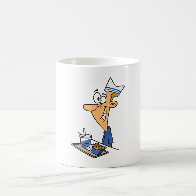 Fast Food-Mitarbeiter Kaffeetasse (Von Creator hochgeladen)
