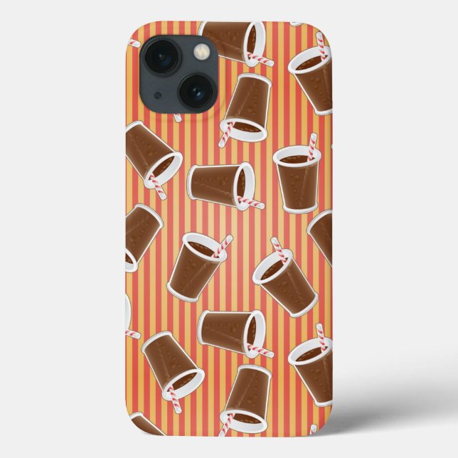 Fast Food-Muster 2 Case-Mate iPhone Hülle (Rückseite)