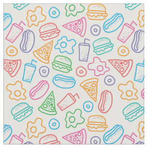 Fast Food-Muster 2 Stoff
