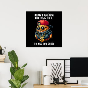 Fast Food Nugget habe ich nicht das Nug-Leben gewä Poster