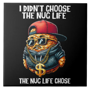 Fast Food Nugget Ich habe nicht das Nug Leben gewä Fliese