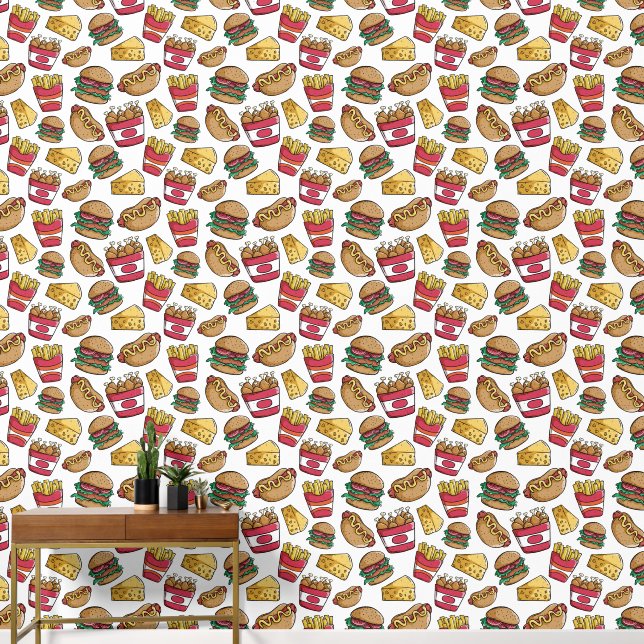 Fast Food Pattern Tapete (Korridor)