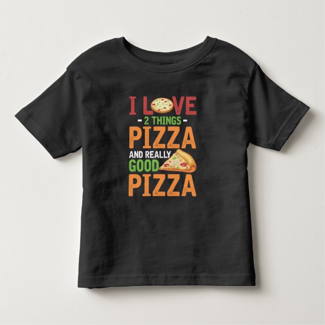 Fast Food Pizza Slice Lover Feinschmecker Kleinkind T-shirt (Vorderseite)