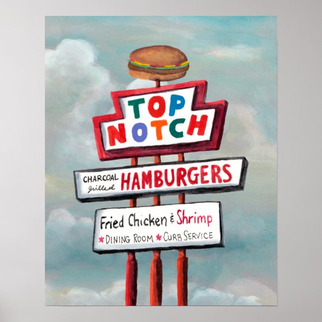 Fast Food Sign Poster (Vorne)