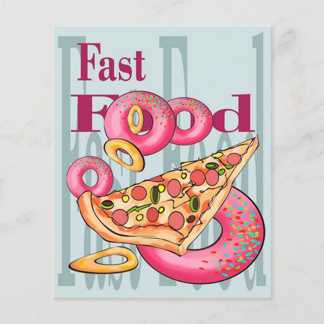 Fast Foods | Donuts Burger Food  | MARKETING Flyer (Vorne)