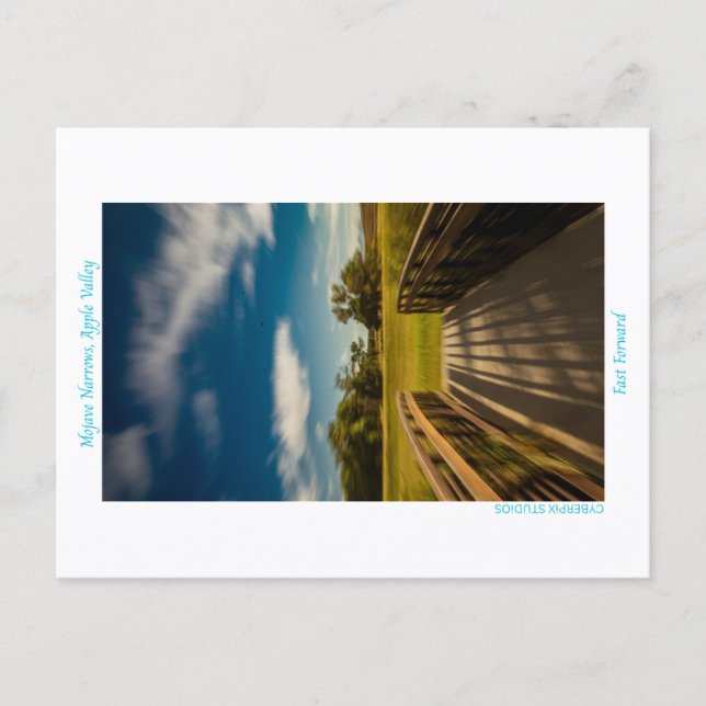 „Fast Forward“, Apple Valley Postkarte (Vorderseite)