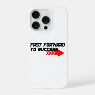 Fast Forward – Bold Red Motivation Quote Design iPhone 15 Pro Hülle