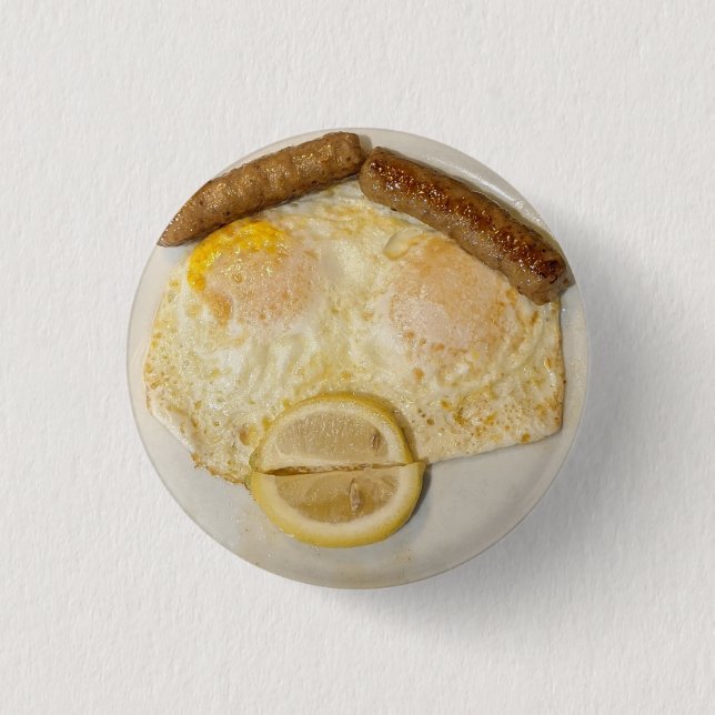 Fast KARL's Gesicht in EGGS Button (Vorderseite)