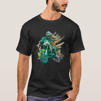 Fast motocross riders Offroad action T-Shirt