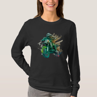 Fast motocross riders Offroad action T-Shirt