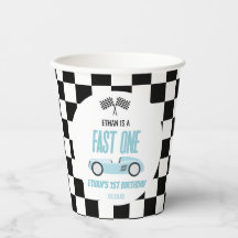 Fast One Blue Race Car 1. Geburtstag Party