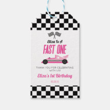 Fast One Pink Race Car Erster 1. Geburtstag Party