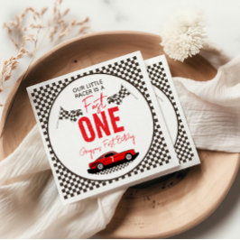 Fast One Race Car Boy 1. Geburtstag Party Serviette