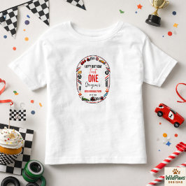Fast One Race Car Boy 1st Birthday Party Kleinkind T-shirt