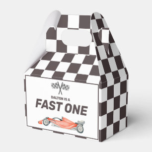 Fast One Race Car erste Geburtstagsparty Geschenkschachtel