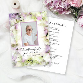 Fast Pink Hydrangea Blume Beerdigung Service Programm