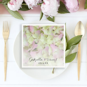 Fast Pink Hydrangea Blumenhochzeit Serviette