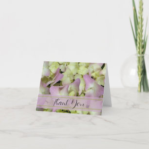 Fast Pink Hydrangea Floral Vielen Dank Dankeskarte