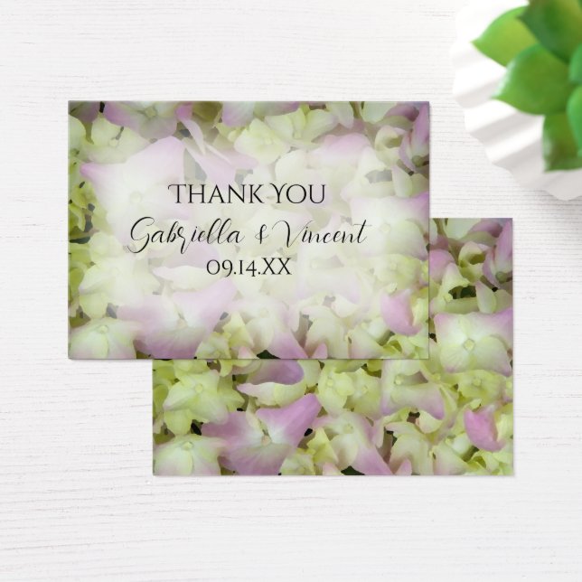 Fast Pink Hydrangea Gastgeschenk Hochzeit Tags (Schreibtisch)