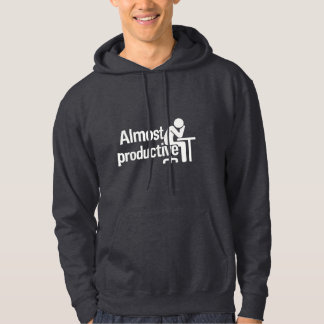 Fast produktiv - Büro Humor Hoodie