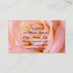 Fast rosa Visitenkarte