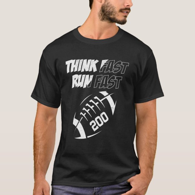 Fast Run Fast 200 American Football Men Wo T-Shirt (Vorderseite)