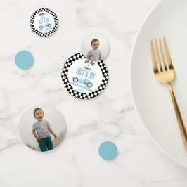 Fast & Six Blue Race Car 6. Geburtstagsparty Konfetti