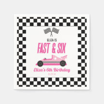 Fast & Six Pink Race Car 6. Geburtstagsparty