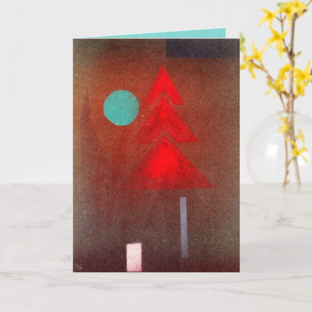 Fast untergetaucht, Kandinsky Karte (Gelbe Blume)