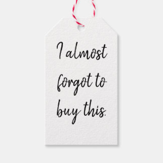 Fast vergessen Gift Tag Geschenkanhänger