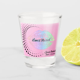 "Fast Verheiratet" Pastel Party Kiss Ombré Lippen Schnapsglas