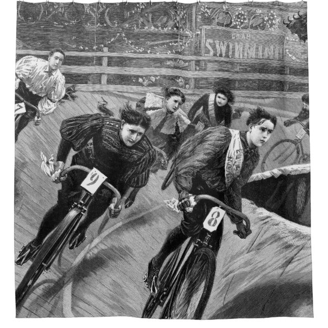 Fast Women Duschvorhang (Vorderseite)