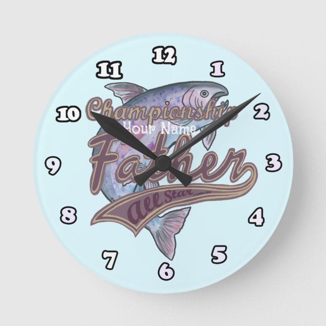 Fasten-Uhr Runde Wanduhr (Vorderseite)