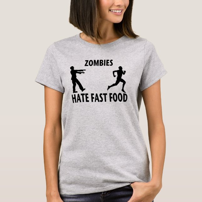 Fasten (Zombie) Nahrung T-Shirt (Vorderseite)