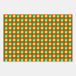 Fastfeld Softball Player Weihnachtsklausel Geschenkpapier Set