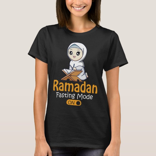 Fasting Mode Ramadan On  Cool Islamic fasting  Ide T-Shirt (Vorderseite)