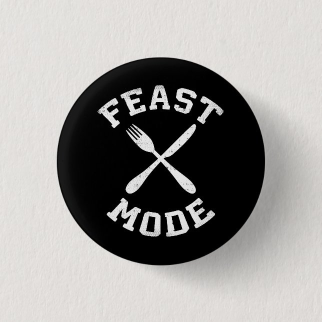 Fastmodus - Schütteln - essen, Hunger - Sonnenanbe Button (Vorderseite)